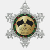 Kleur Guard Marching Band Kerst Ornament (Voorkant)