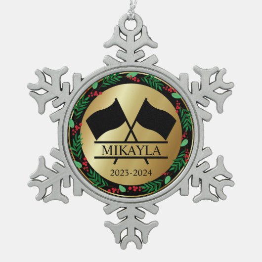 Kleur Guard Marching Band Kerst Ornament (Voorkant)