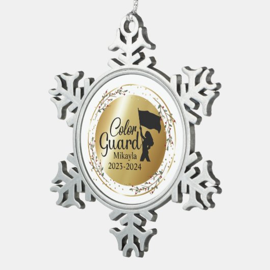 Kleur Guard Marching Band Kerst Ornament (Rechts)