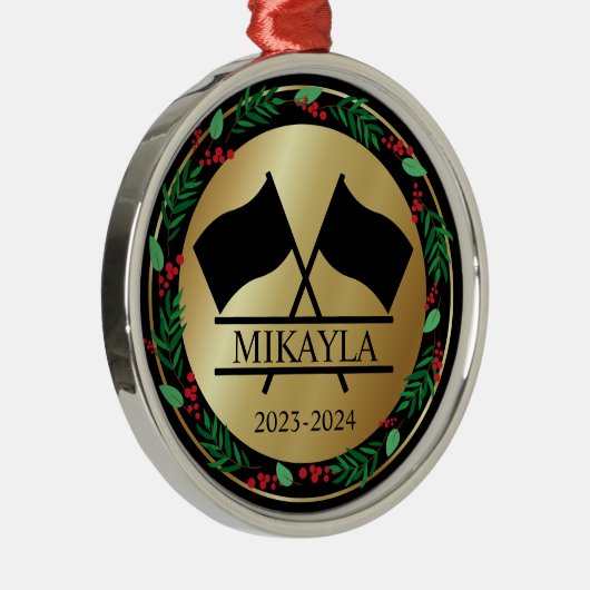 Kleur Guard Marching Band Kerst Ornament (Rechts)