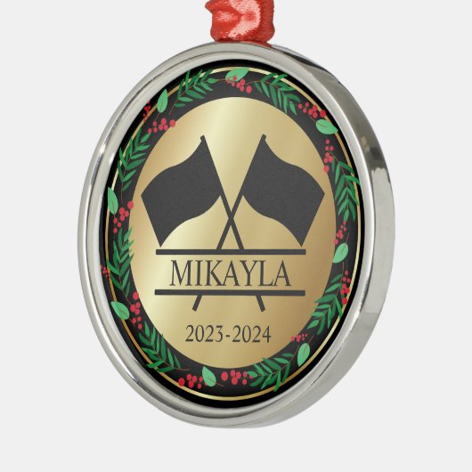 Kleur Guard Marching Band Kerst Ornament (Links)