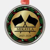 Kleur Guard Marching Band Kerst Ornament (Voorkant)