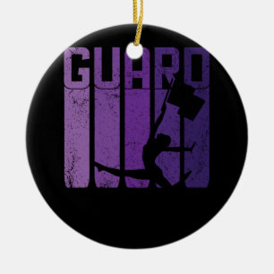 Kleur Guard Marching Band Vlag Meisje Cheerleading Keramisch Ornament