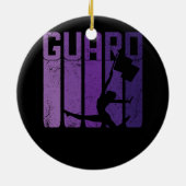 Kleur Guard Marching Band Vlag Meisje Cheerleading Keramisch Ornament (Achterkant)