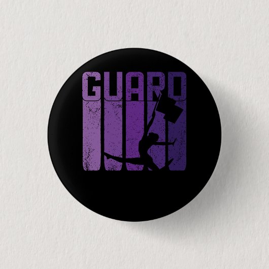 Kleur Guard Marching Band Vlag Meisje Cheerleading Ronde Button 3,2 Cm (Voorkant)