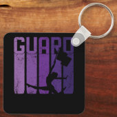 Kleur Guard Marching Band Vlag Meisje Cheerleading Sleutelhanger (Achterkant)