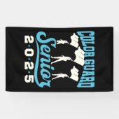 Kleur Guard Senior 2025 Klasse Vlaggen Afstuderen Spandoek (Horizontaal)