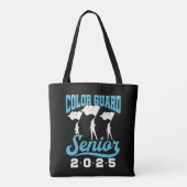 Kleur Guard Senior 2025 Klasse Vlaggen Afstuderen Tote Bag (Achterkant)