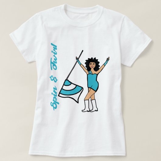 Kleur Guard T-Shirt Aqua (Design voorkant)