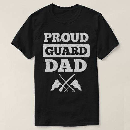 Kleur Guard Trots Guard Papa T-shirt (Design voorkant)