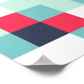 Kleur Halftone Achtergrond. Abstracte Multicolor T Poster (Hoek)