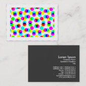 Kleur Halftone Patroon (geordend) Visitekaartje (Voorkant / Achterkant)