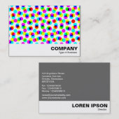 Kleur Halftone Patroon Visitekaartje (Voorkant / Achterkant)