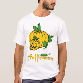 Kleur-halloween-pompoenen, enge Halloween-afbeeldi T-shirt (Voorkant)