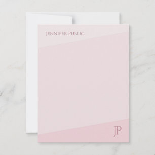 Kleur Harmonie Monogram Eenvoudige Moderne Sjabloo Notitiekaartje