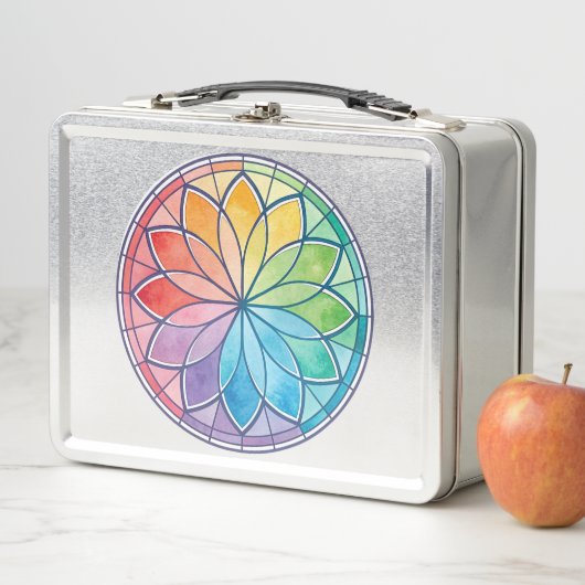 Kleur Harmonies Cirkel Motief Metallic Lunchbox (In situ)
