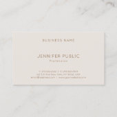 Kleur Harmony Plain Professionele Luxe Top Modish Visitekaartje (Achterkant)