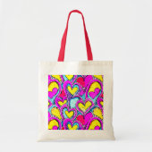 Kleur Hartvormen in Kunst Mozaïek Tote Bag (Voorkant)