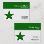 Kleur Header III - Groen (006401) - Ster Visitekaartje (Voorkant / Achterkant)