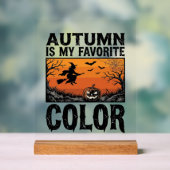 Kleur herfst favoriete Halloween pompoen Vector De Acryl Bord (Neutraal)