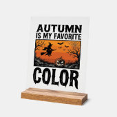 Kleur herfst favoriete Halloween pompoen Vector De Acryl Bord (Hoek)
