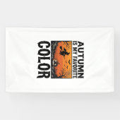 Kleur herfst favoriete Halloween pompoen Vector De Spandoek (Horizontaal)