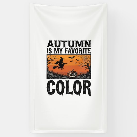 Kleur herfst favoriete Halloween pompoen Vector De Spandoek (Verticaal)