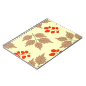 Kleur herfstbladeren patroon notitieboek (Linkerzijde)