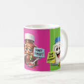 Kleur Herinnering Pil Innemen Koffiemok (Voorkant rechts)