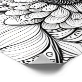 Kleur Het Abstract Daisy Floral Poster (Hoek)