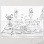 Kleur het Altar Wicca Kleurenpapier (Voorkant)