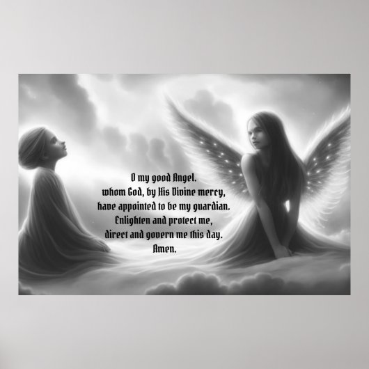 Kleur het Gardian Angel met Prayer Poster (Voorkant)
