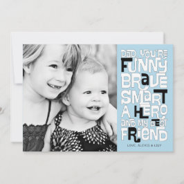 Kleur het in pap-Vaderdag-kaart Kaart