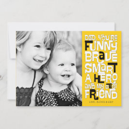 Kleur het in pap-Vaderdag-kaart Kaart