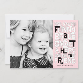 Kleur het in pap-Vaderdag-kaart Kaart