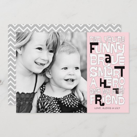 Kleur het in pap-Vaderdag-kaart Kaart (Voorkant / Achterkant)