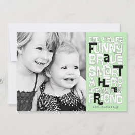 Kleur het in pap-Vaderdag-kaart Kaart