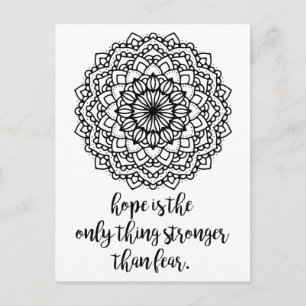 Kleur het! Mandala Inspiratie Ansichtkaart Briefkaart