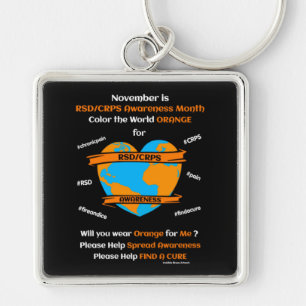 Kleur het Sinaasappel van de Wereld.. RSD/CRPS Sleutelhanger