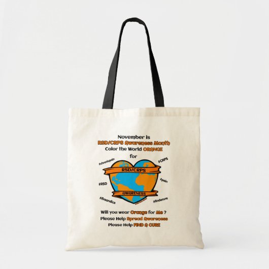 Kleur het Sinaasappel van de Wereld.. RSD/CRPS Tote Bag (Voorkant)
