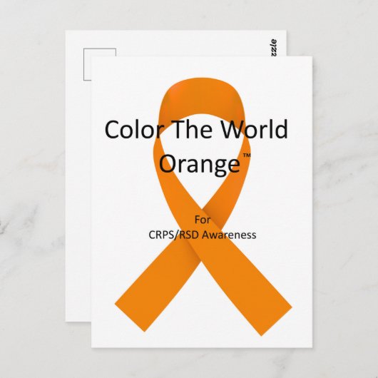 Kleur het Wereld Oranje™ Briefkaart (Voorkant / Achterkant)