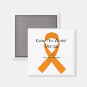 Kleur het Wereld Oranje™ voor CRPS/RSD Magnet (Voorkant / Achterkant)
