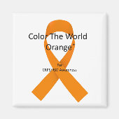 Kleur het Wereld Oranje™ voor CRPS/RSD Magnet (Voorkant)