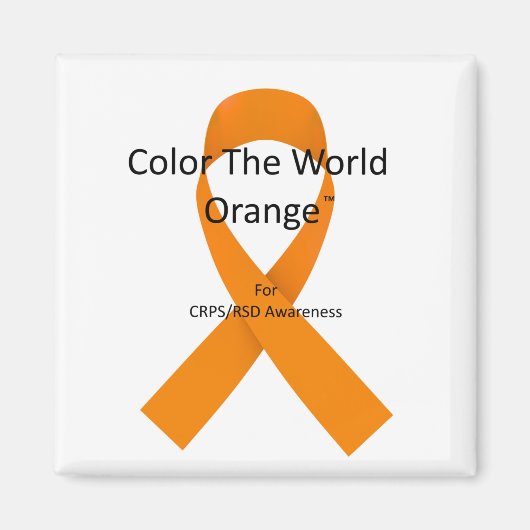Kleur het Wereld Oranje™ voor CRPS/RSD Magnet (Voorkant)
