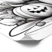 Kleur het zelf Baby Scarecrow Poster (Hoek)