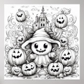 Kleur het zelf Baby Scarecrow Poster (Voorkant)