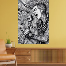 KLEUR HET ZELF! Poster voor volwassenen om in te k