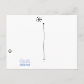 Kleur het zelf Snowman Bedankt Briefkaart (Achterkant)