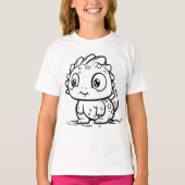 Kleur het zelf! t-shirt (Voorkant)