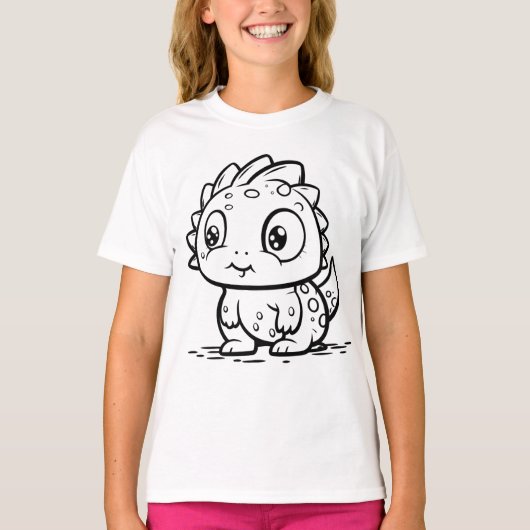 Kleur het zelf! t-shirt (Voorkant)